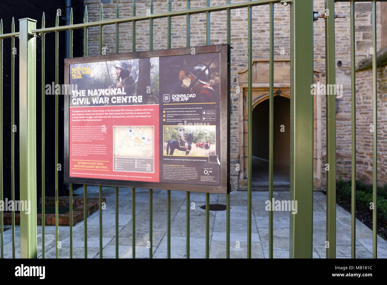 National Civil War Center - Newark, Nottinghamshire, Großbritannien. Stockfoto