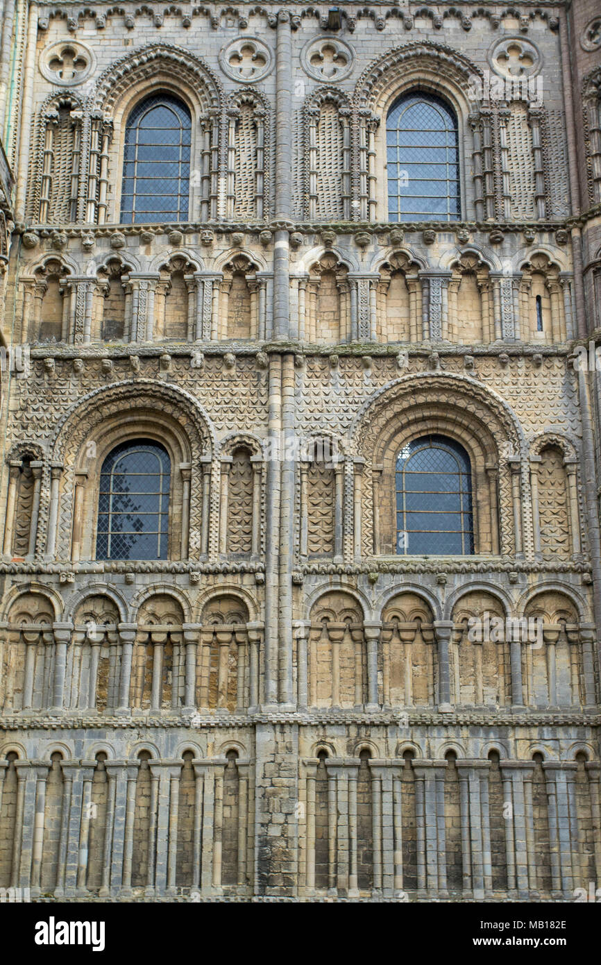 Äußere Detail der Ely Cathedral, Ely, Cambridgeshire, England, Europa Stockfoto