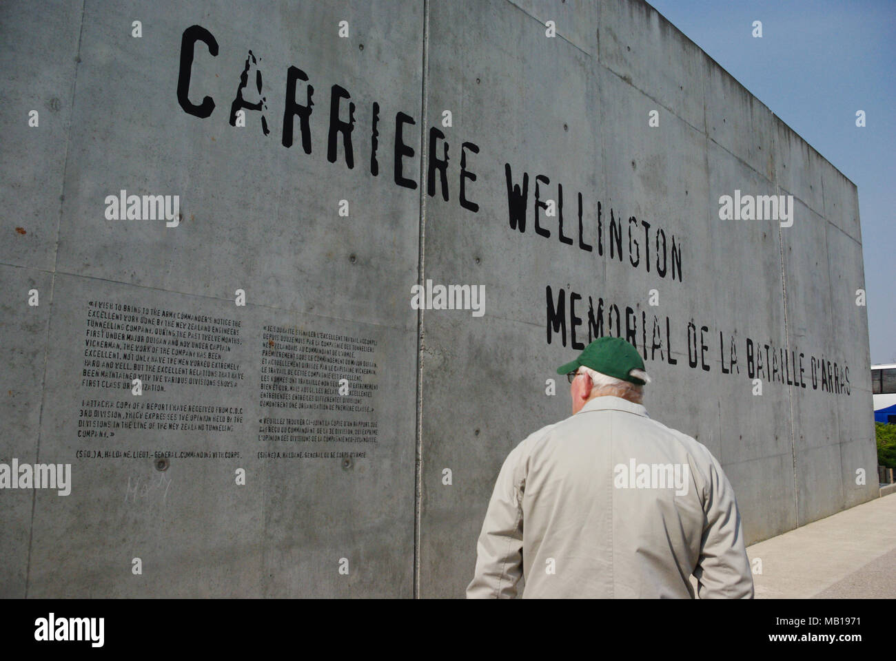 Carriere, Wellington, die Fassade eines Museums in Arras, Frankreich; benannt nach einer unterirdischen Steinbruch, deren Tunnel in WW1 verwendet wurden. Stockfoto