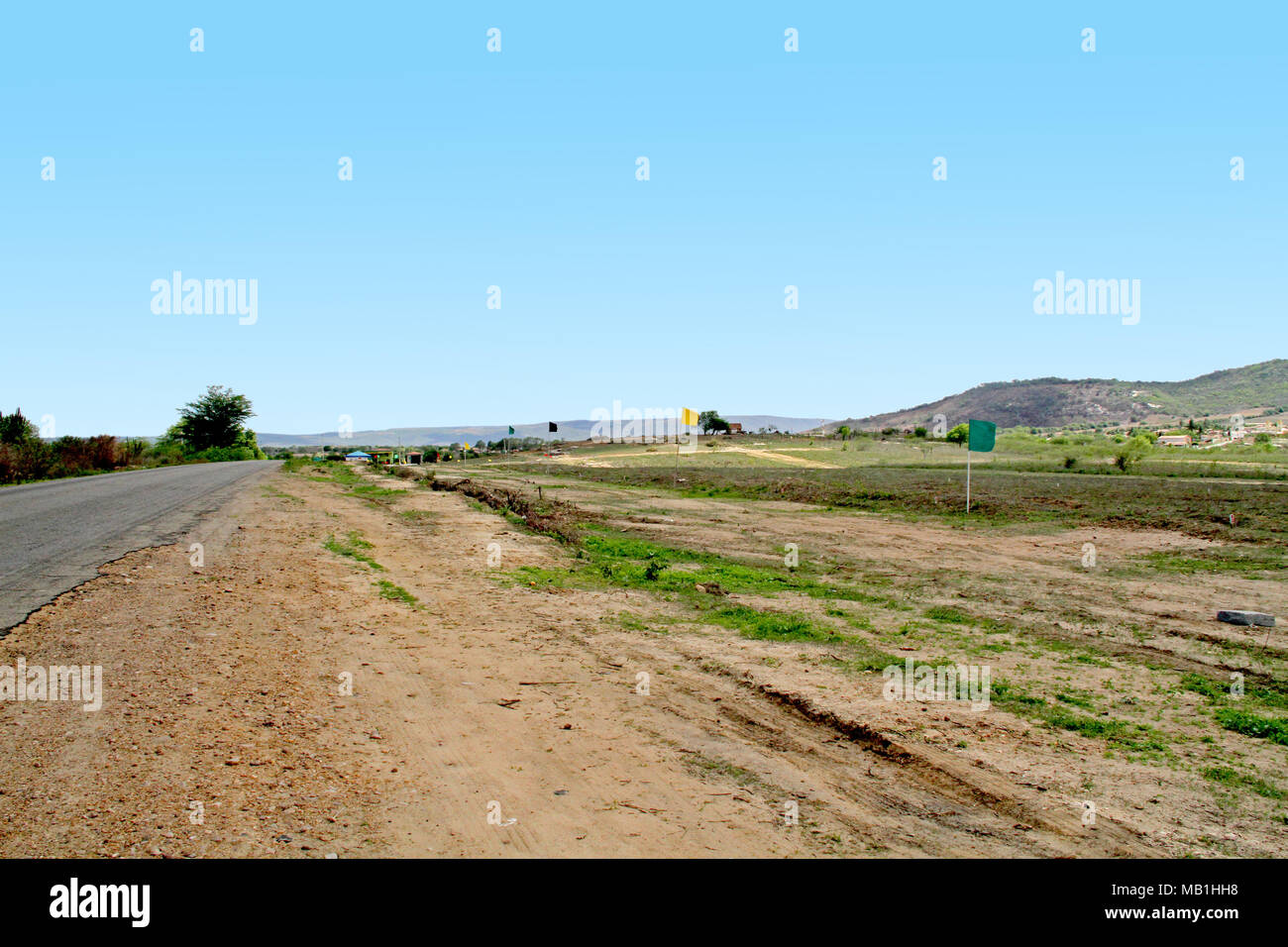 Straße PB-073, Paraíba, Brasilien Stockfoto