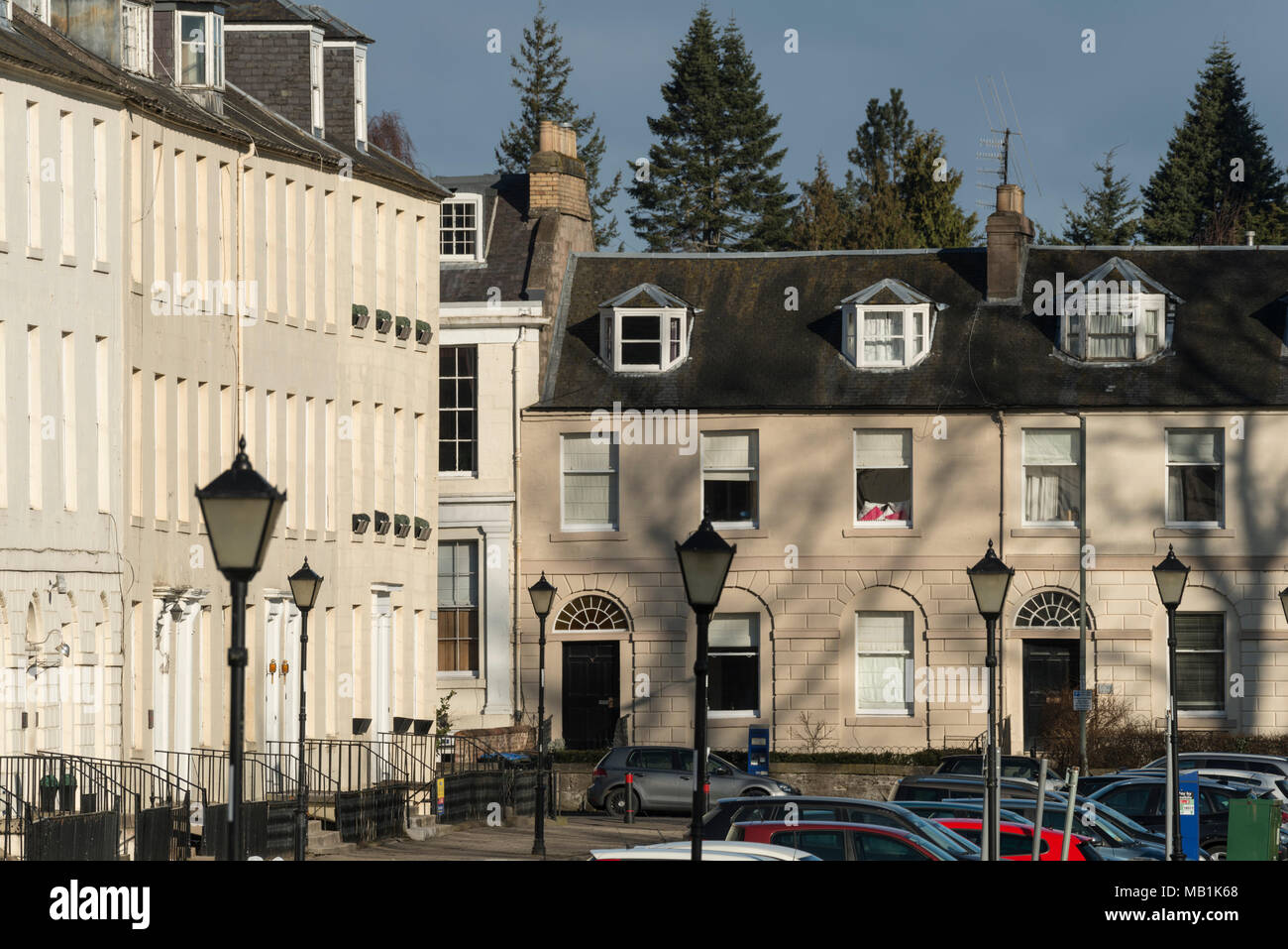 Georgianische Architektur in Perth, Schottland, Großbritannien Stockfoto