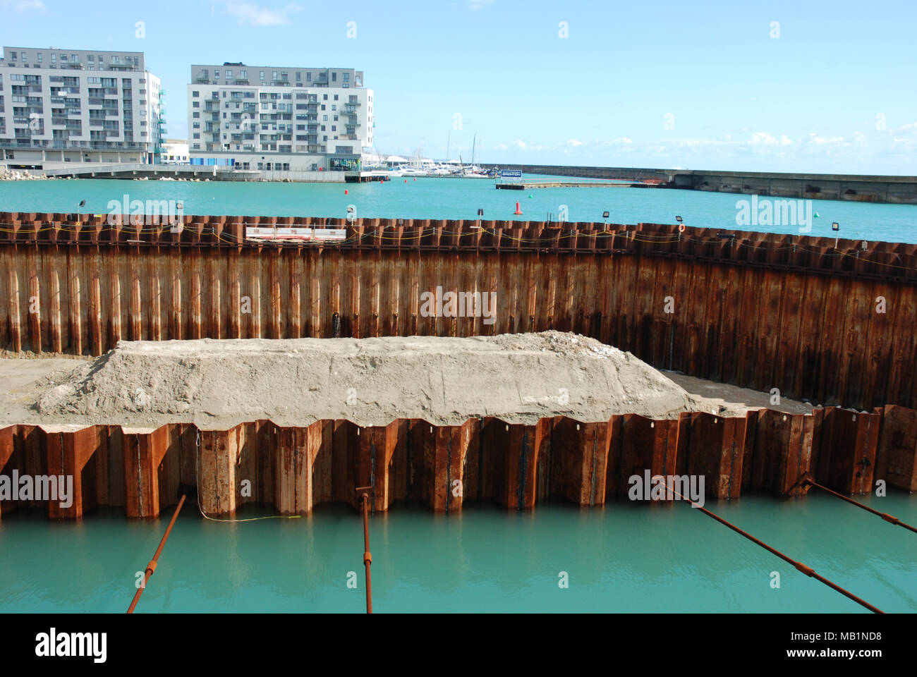 Brighton Marina Entwicklung Stockfoto