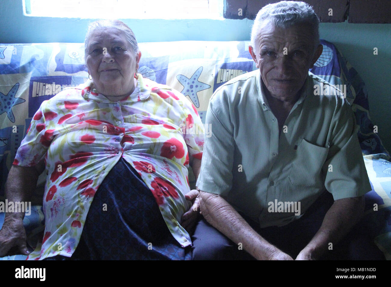 Senior Paar, Distrito Rua Nova, Belém, Paraíba, Brasilien Stockfoto