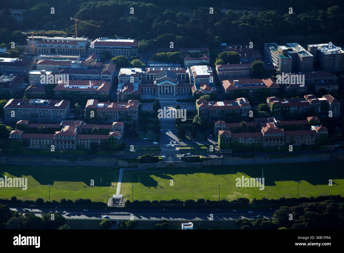 University of Cape Town, Kapstadt, Südafrika - Antenne Stockfoto