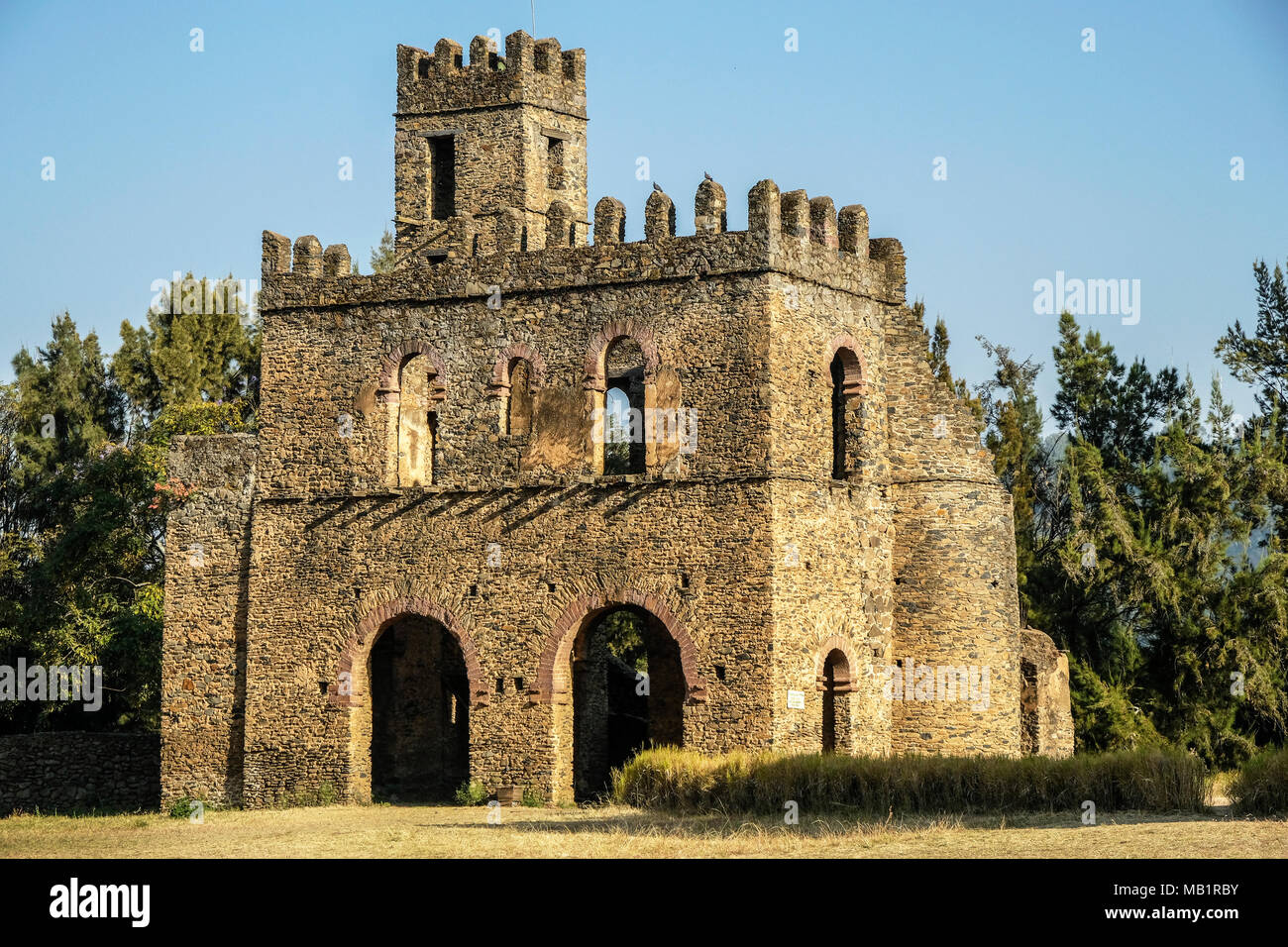 Fasilides Palace in Gondar, Äthiopien Stockfoto