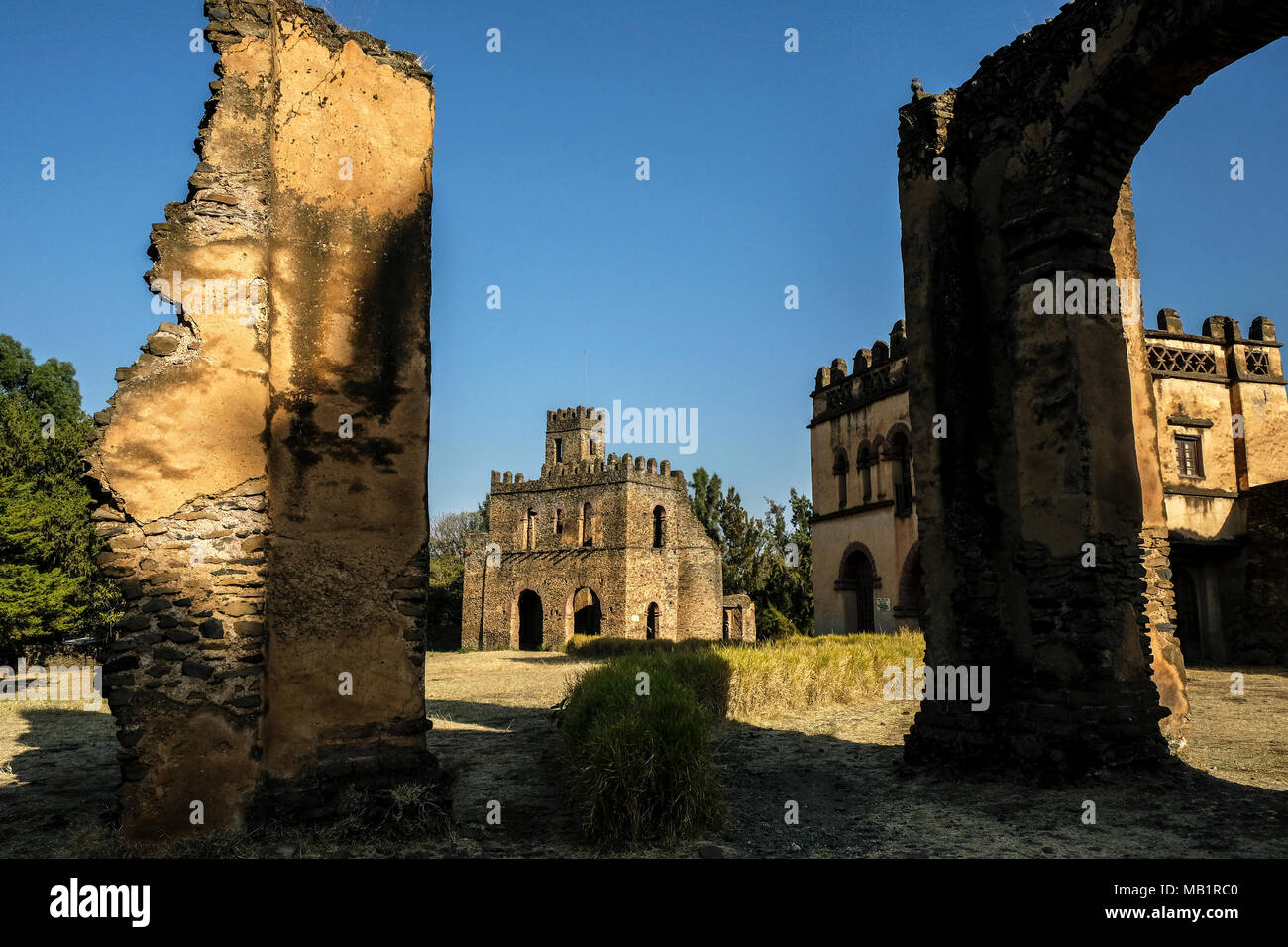 Fasilides Palace in Gondar, Äthiopien Stockfoto