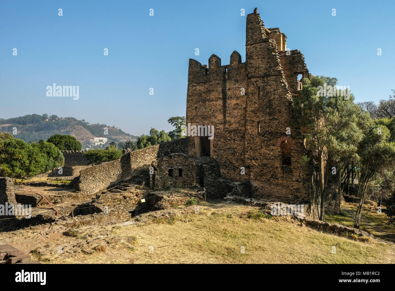 Fasilides Palace in Gondar, Äthiopien Stockfoto