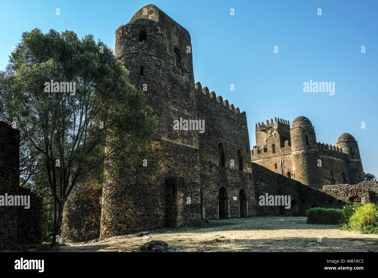 Fasilides Palace in Gondar, Äthiopien Stockfoto