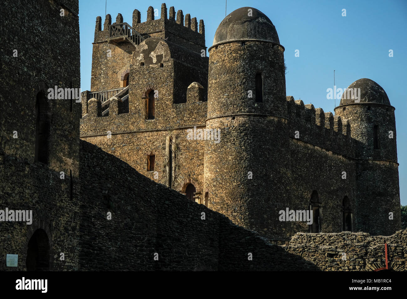 Fasilides Palace in Gondar, Äthiopien Stockfoto