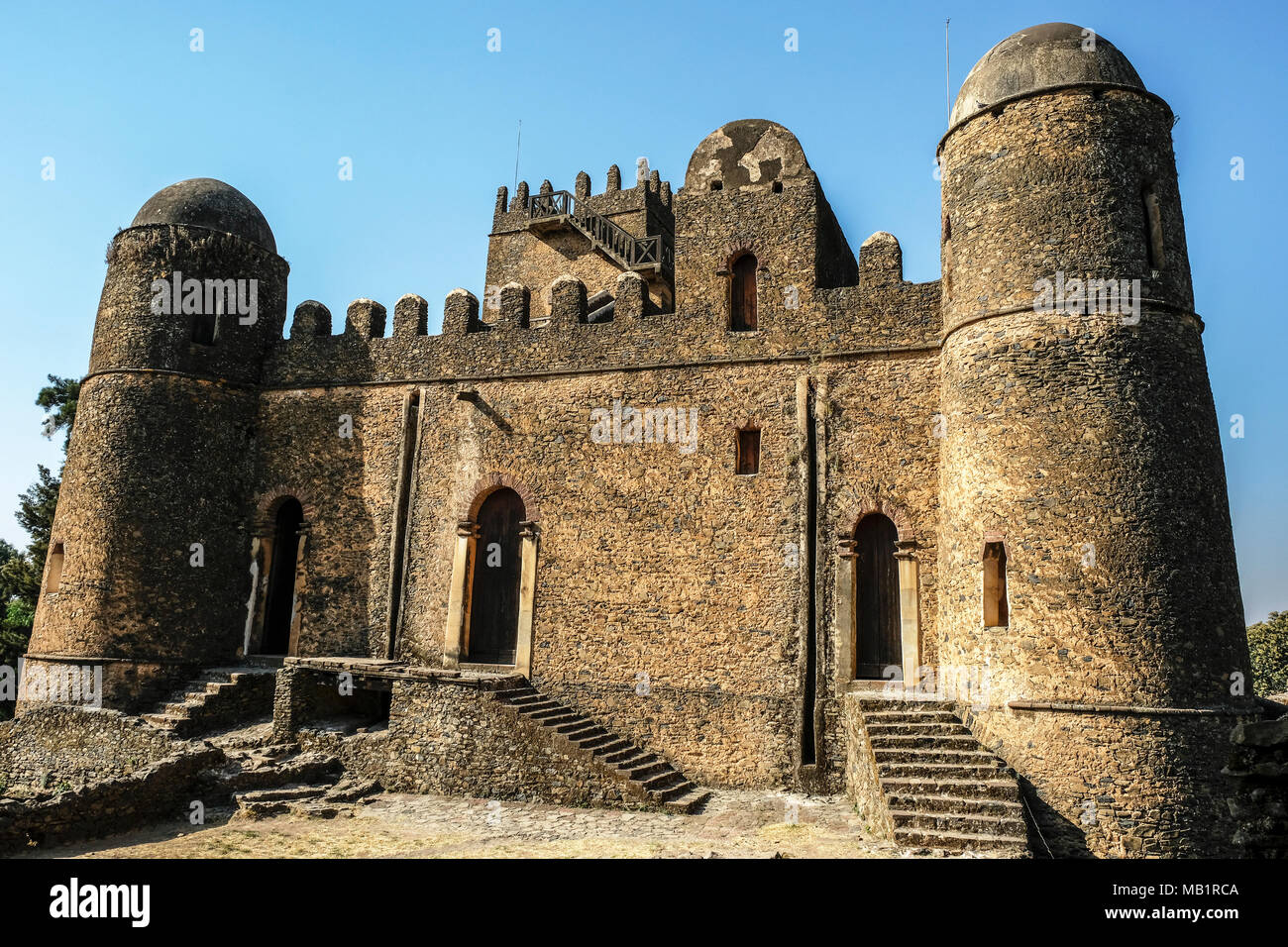 Fasilides Palace in Gondar, Äthiopien Stockfoto
