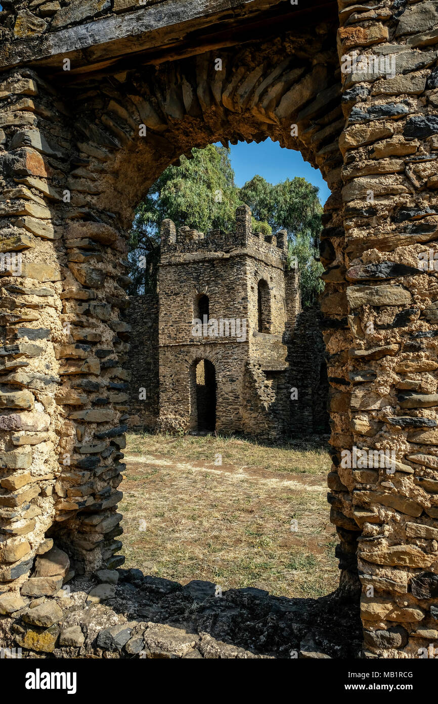 Fasilides Palace in Gondar, Äthiopien Stockfoto