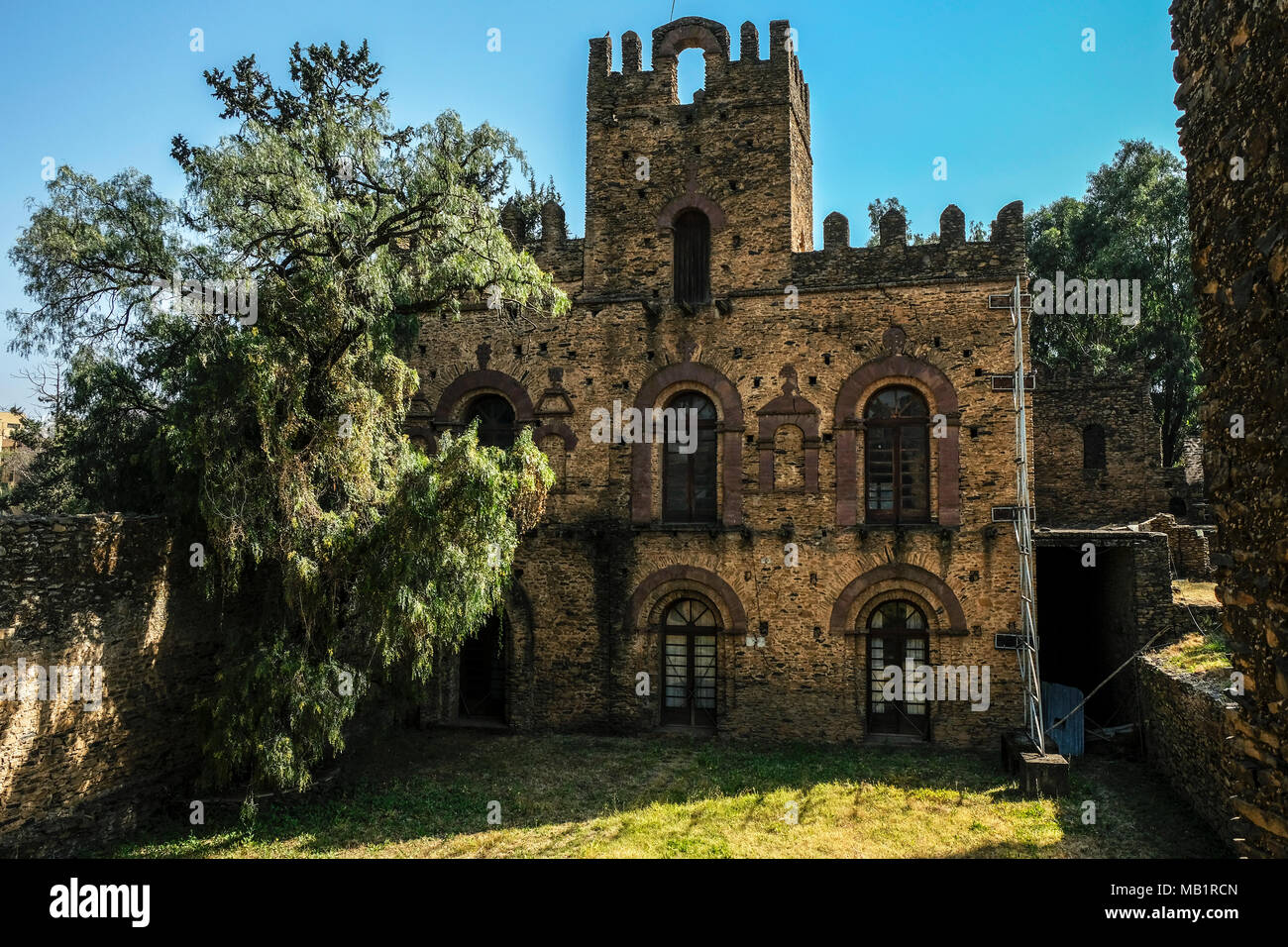 Fasilides Palace in Gondar, Äthiopien Stockfoto