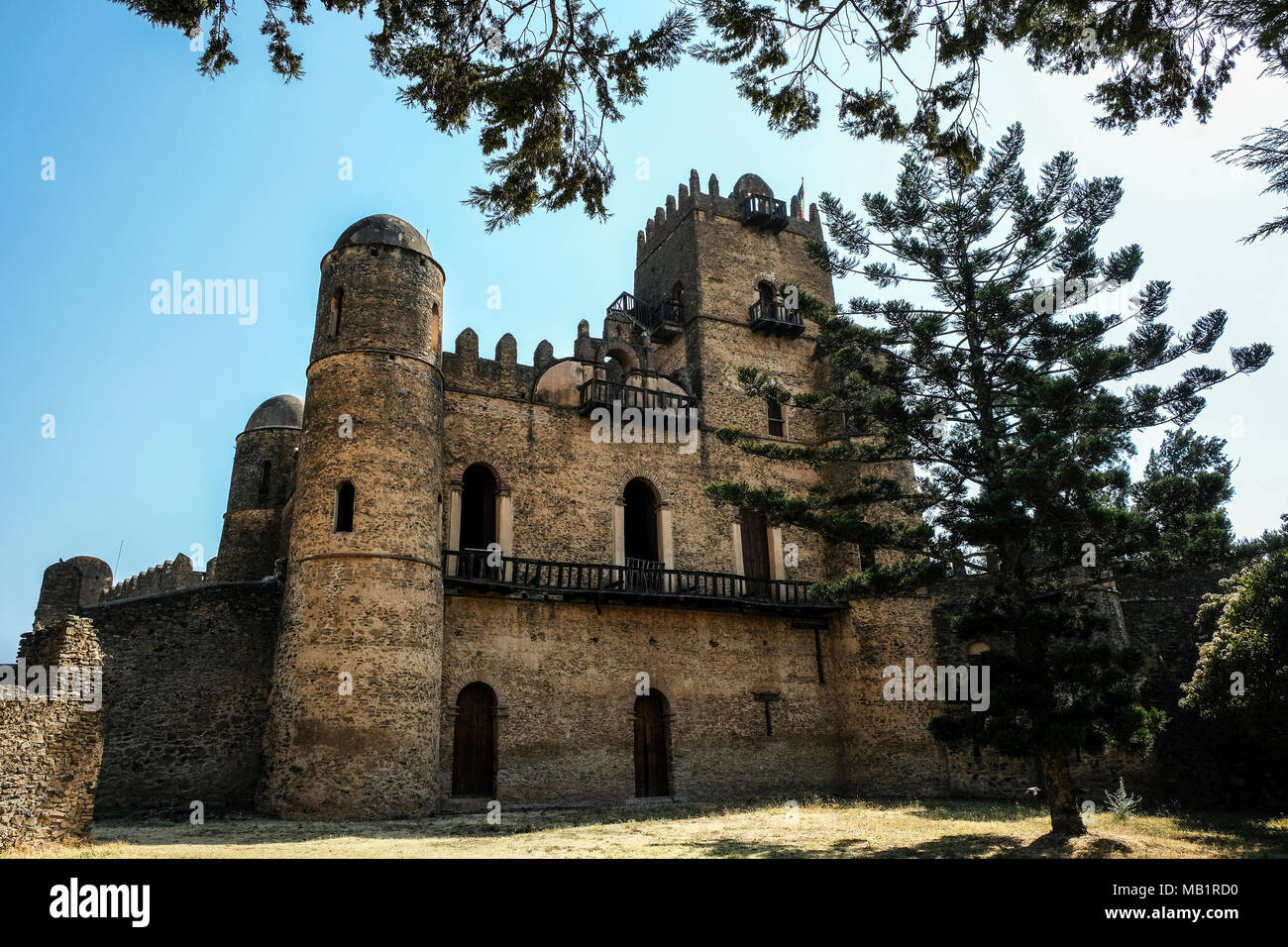 Fasilides Palace in Gondar, Äthiopien Stockfoto