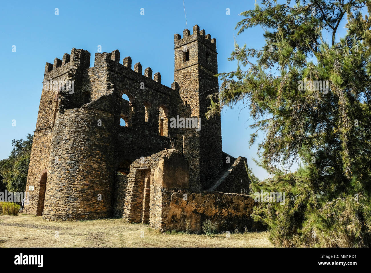 Fasilides Palace in Gondar, Äthiopien Stockfoto