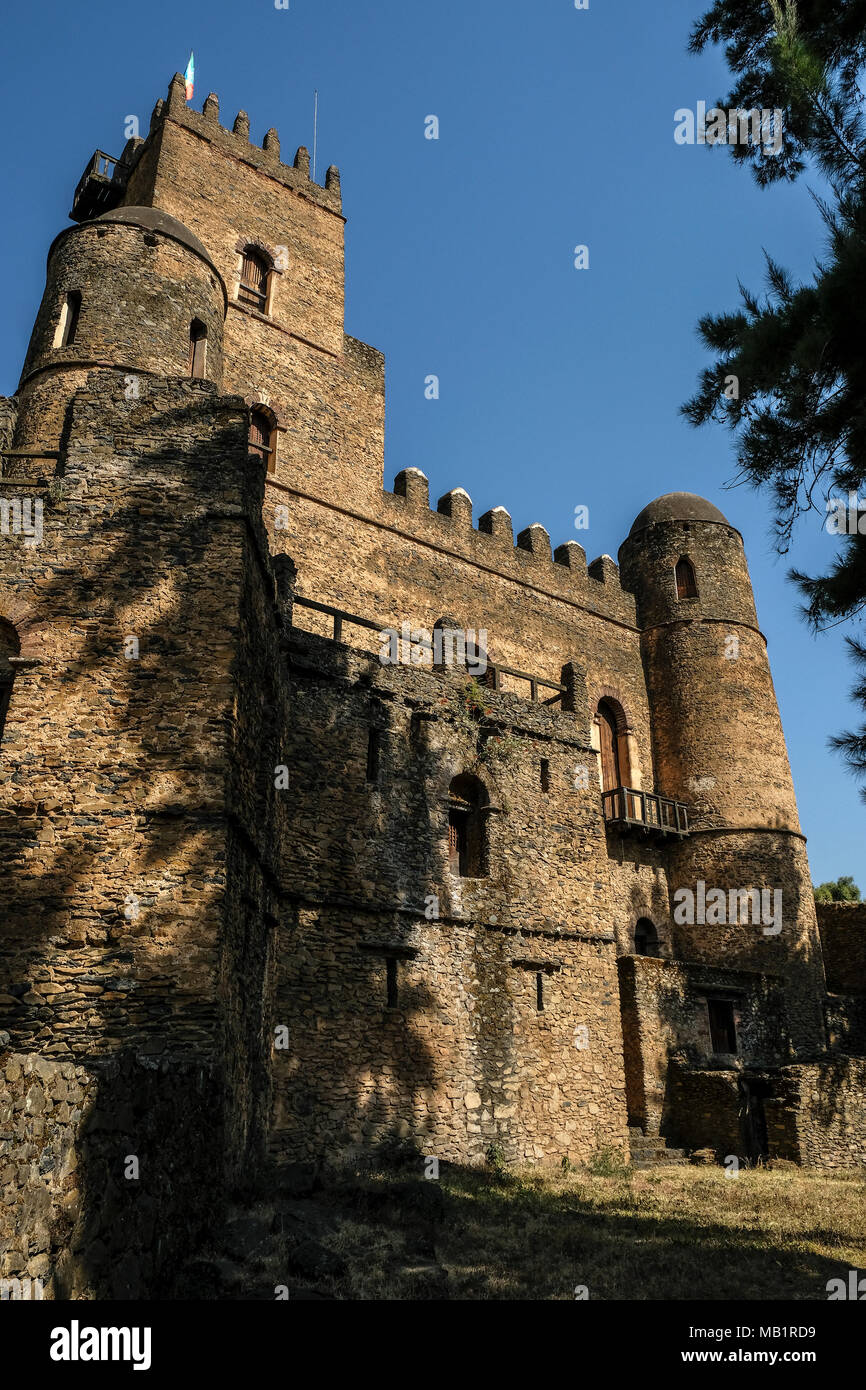Fasilides Palace in Gondar, Äthiopien Stockfoto