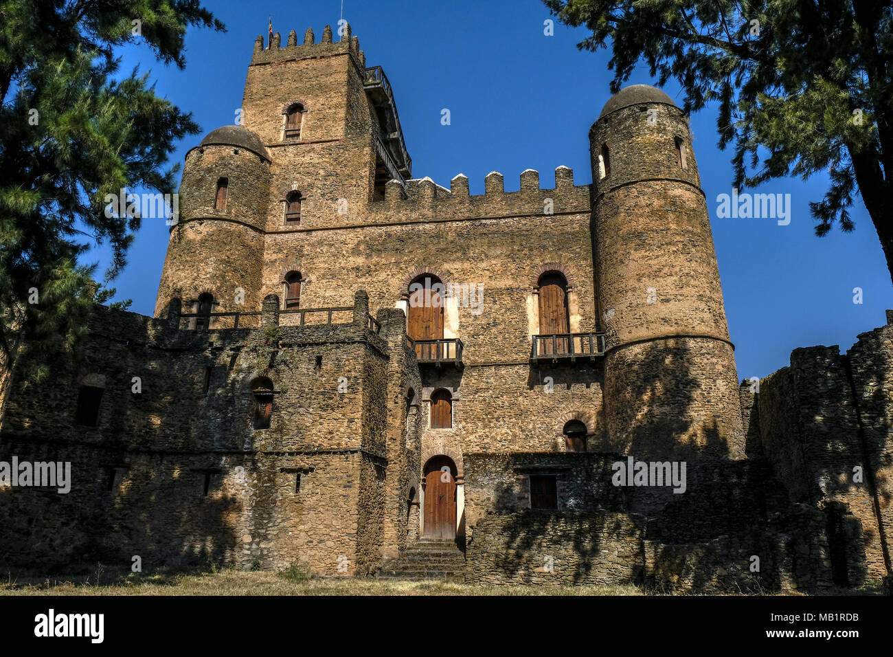 Fasilides Palace in Gondar, Äthiopien Stockfoto