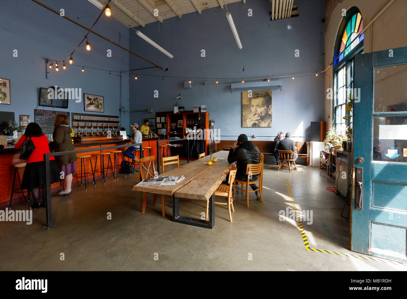 Machine House Brewery in Georgetown, 5840 Airport Way S, Seattle, Washington. Stockfoto