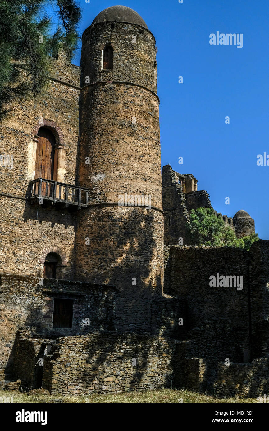 Fasilides Palace in Gondar, Äthiopien Stockfoto