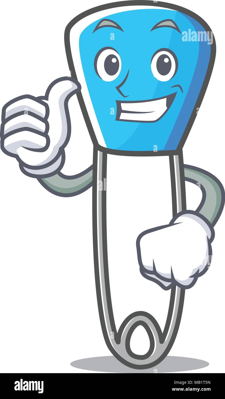 Daumen hoch Safety Pin Charakter Cartoon Alamy
