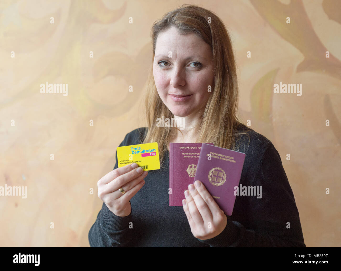 Marz 18 Deutschland Berlin Athanasia Rousiamani Goldthau Der Freien Demokratischen Partei Fdp Ein Politiker Aus