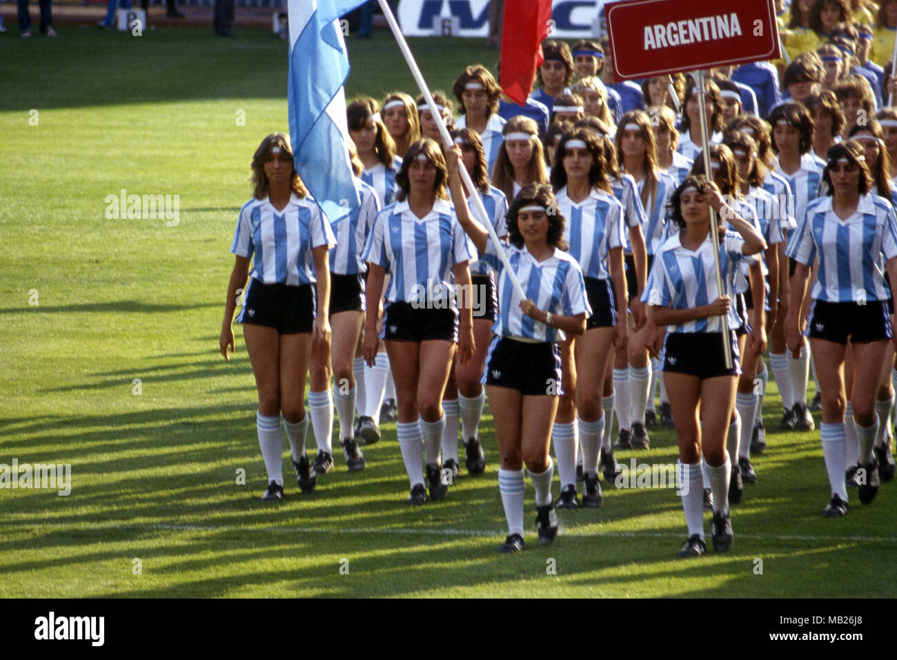 FIFA WM-Espana 1982 (Spanien 1982) 13.6.1982, Camp Nou, Barcelona. FIFA WM 1982 - Eröffnungsfeier. Stockfoto
