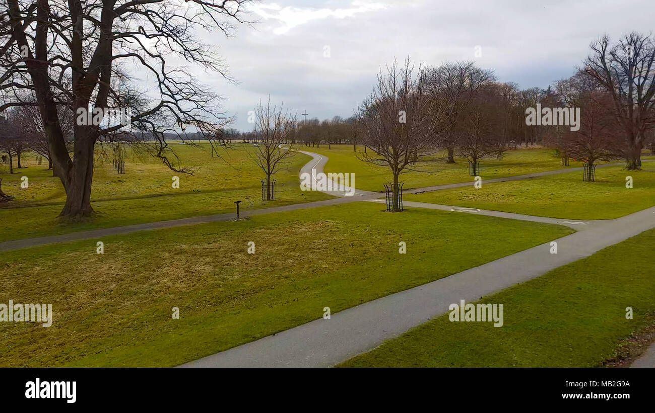 Phoenix Park in Dublin - der größte Freizeitpark in der Stadt Stockfoto