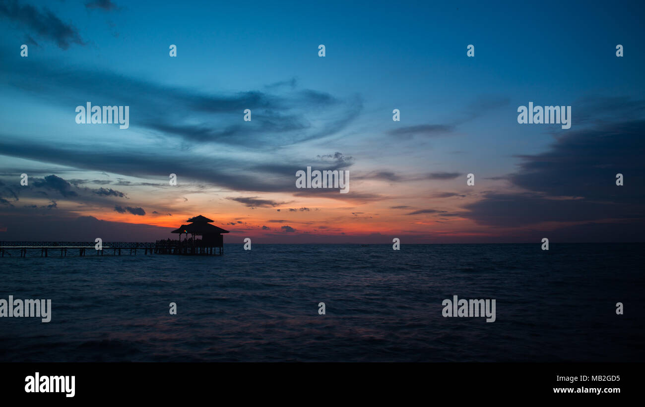 Bintan Sonnenuntergang Teil 2 Stockfoto