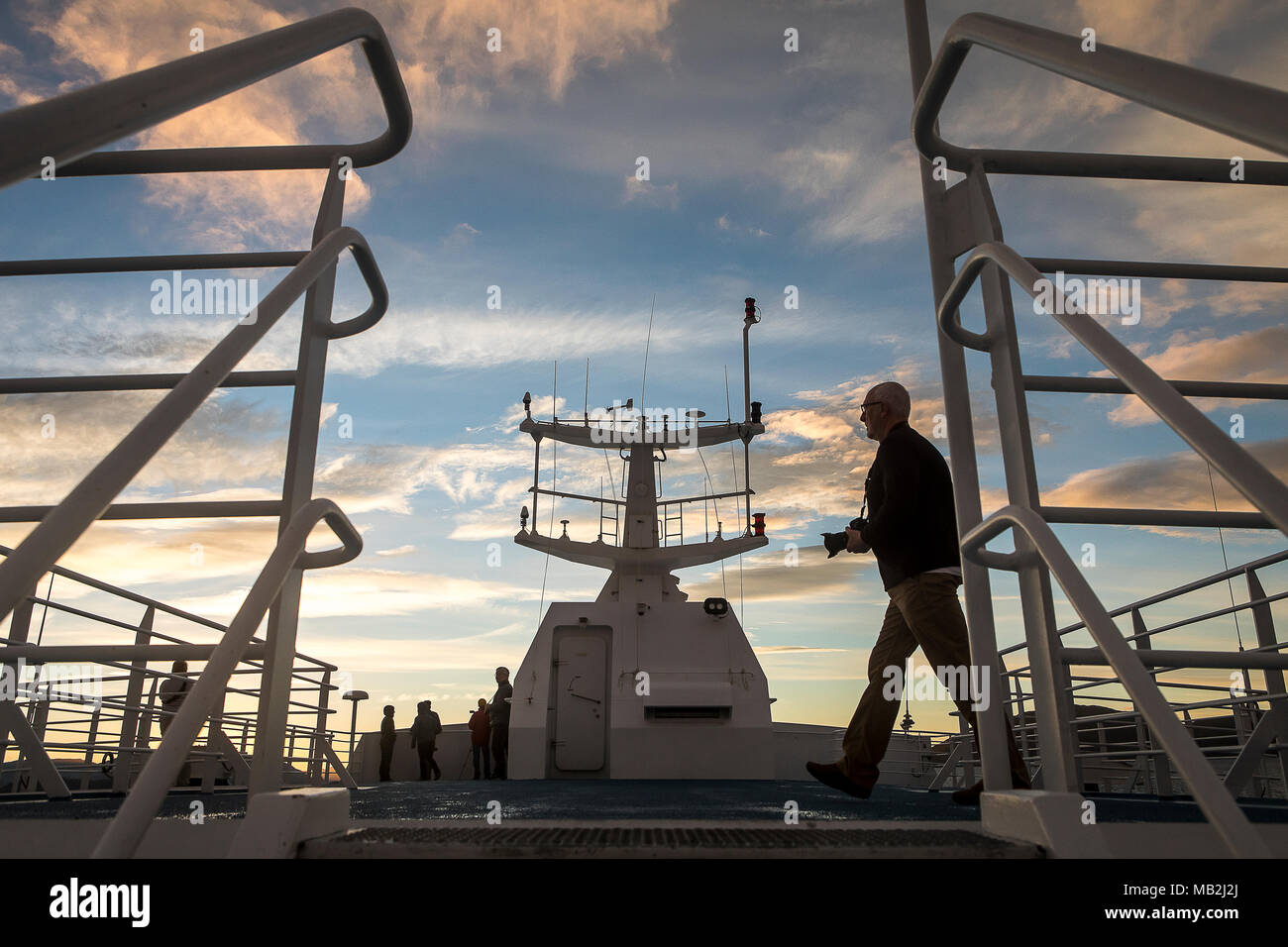 Ventus Kreuzfahrt Schiff im Canal Beagle (Nordwesten), PN Alberto De Agostini, Feuerland, Patagonien, Chile Stockfoto