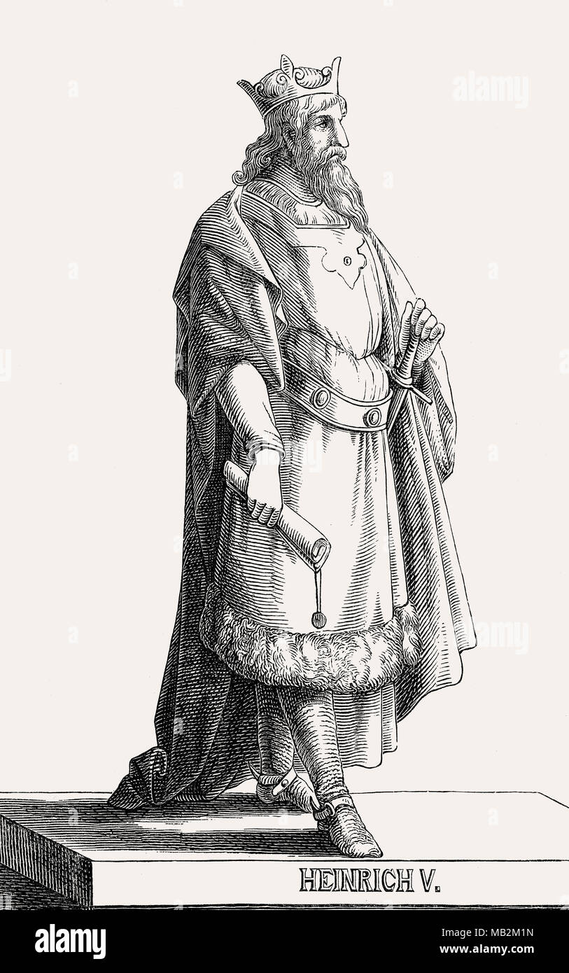 Heinrich V., Kaiser des Heiligen Römischen Reiches von 1111 bis 1125 Stockfoto