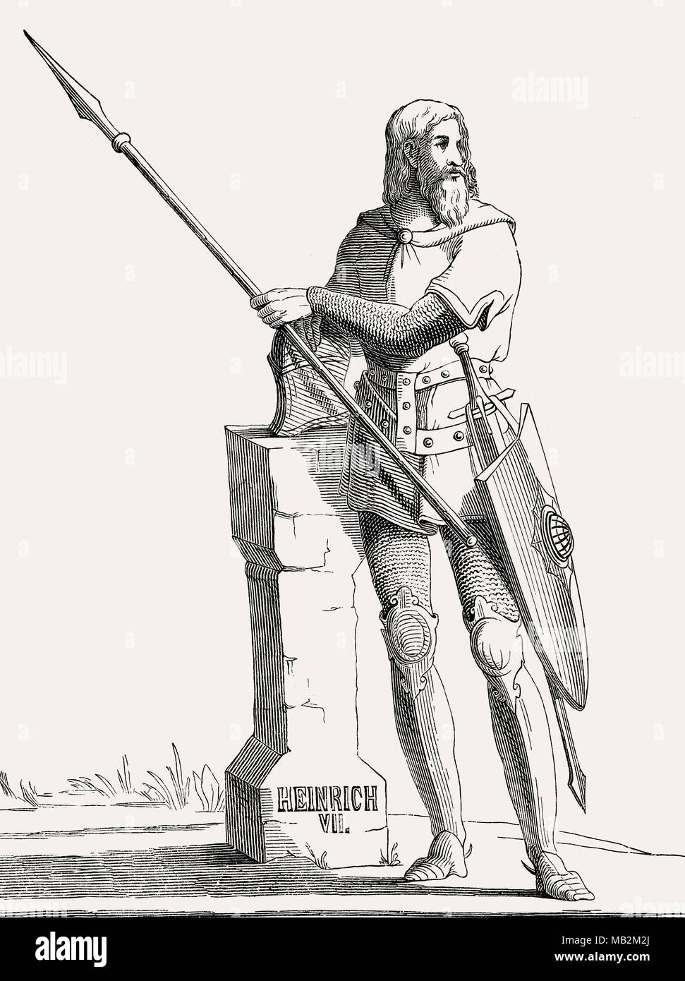 Heinrich VII., Kaiser des Heiligen Römischen Reiches von 1312 bis 1313 Stockfoto