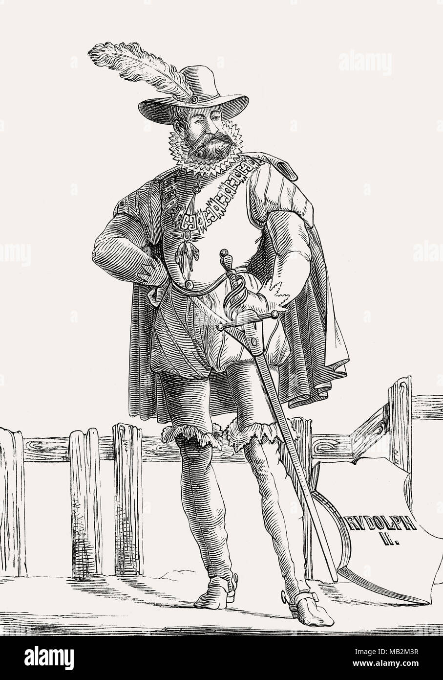 Rudolf II., Kaiser des Heiligen Römischen Reiches von 1576 bis 1612 Stockfoto