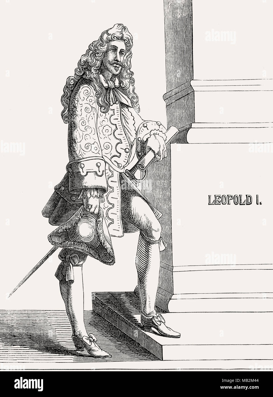 Leopold I., Kaiser des Heiligen Römischen Reiches von 1658 bis 1705 Stockfoto