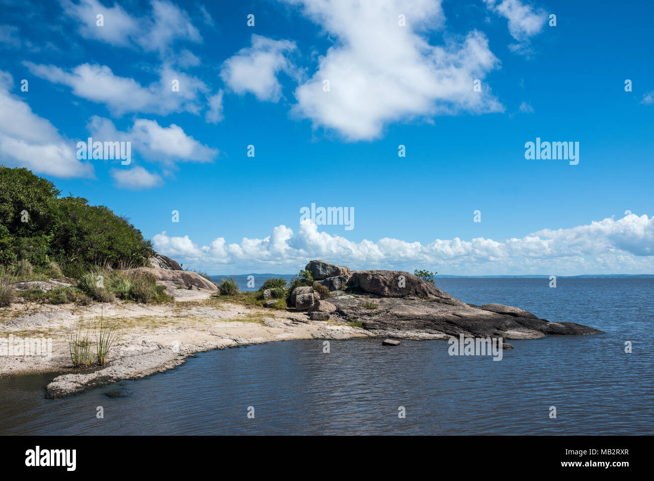 Schwarzer See (Laguna de Difuntos erz Laguna Negra) ist das größte Gewässer in Uruguay Stockfoto