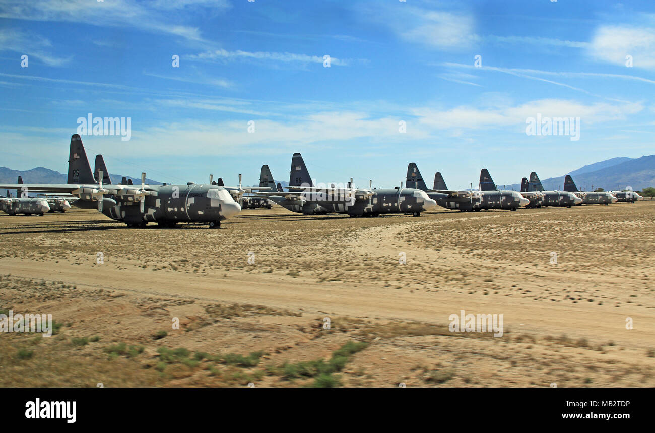 Die Flugzeuge in der Pima Air & Space Museum Stockfoto