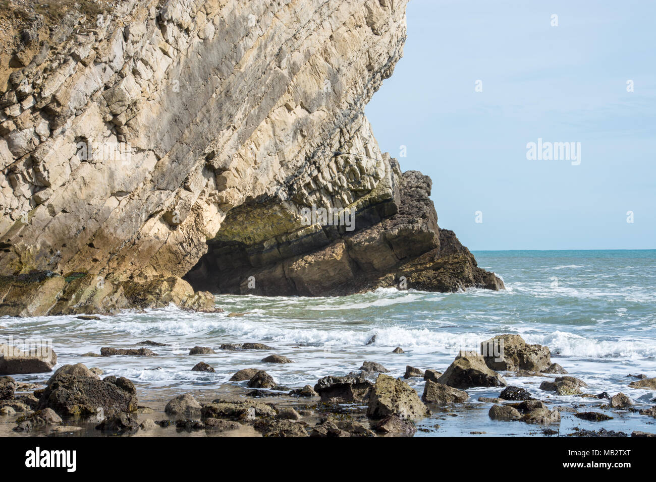 Pondfield Cove in der Nähe von Tyneham Dorf, Purbeck, Dorset, Großbritannien Stockfoto