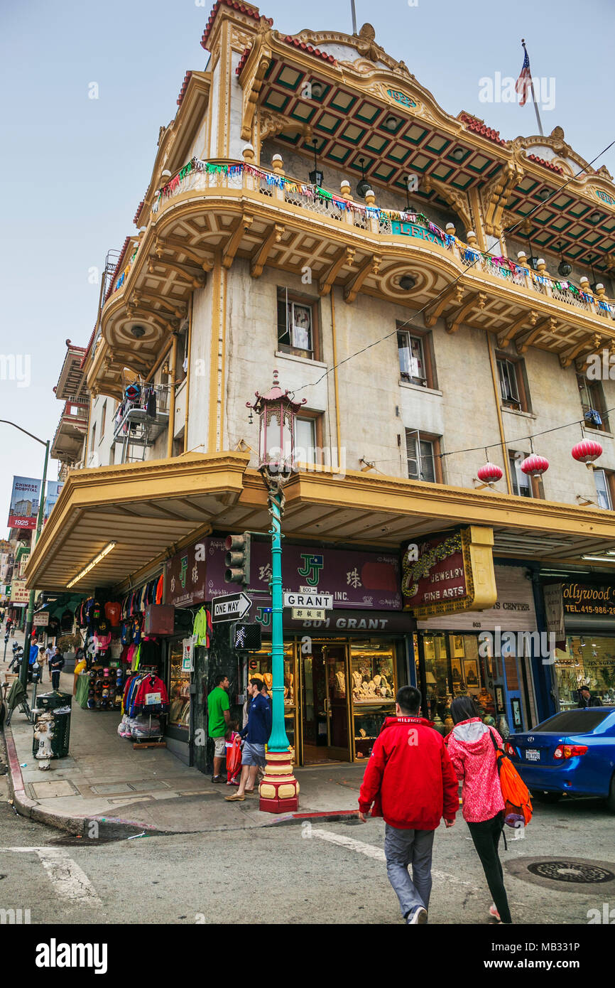 Chinatown in San Francisco. Kalifornien, USA Stockfoto