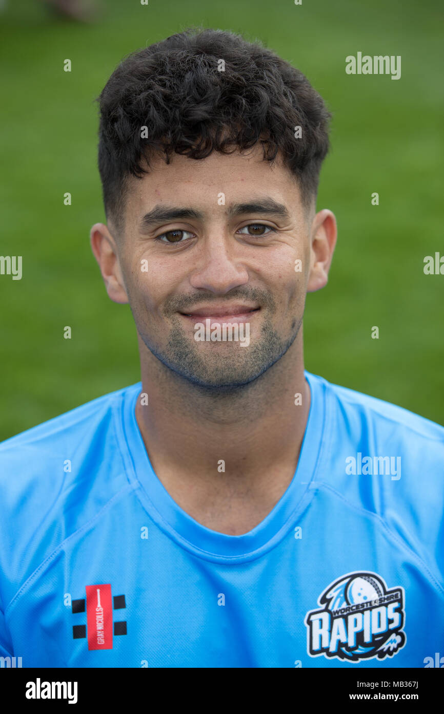 Brett D'Oliveira von Worcestershire in Royal London einen Tag Cup Kit während der Media Day bei Blackfinch neue Straße, Worcester. PRESS ASSOCIATION Foto. Bild Datum: Freitag, 6. April 2018. Siehe PA Geschichte Cricket Worcestershire. Photo Credit: Aaron Chown/PA-Kabel. Einschränkungen: Nur für den redaktionellen Gebrauch bestimmt. Keine kommerzielle Nutzung ohne vorherige schriftliche Zustimmung der EZB. Standbild nur verwenden. Keine bewegten Bilder zu senden emulieren. Nicht entfernen oder verdecken von Sponsor Logos. Stockfoto