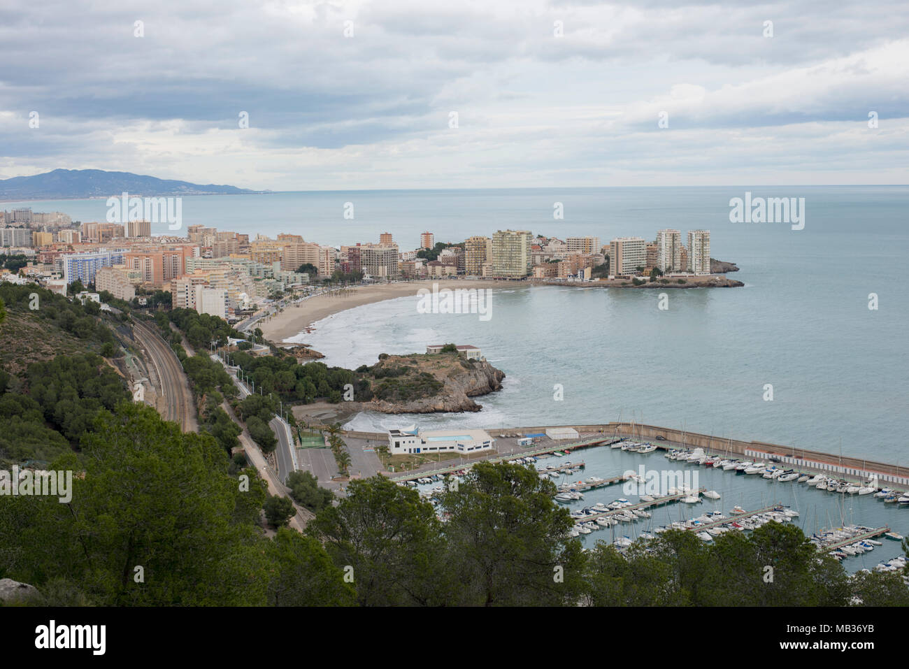 Die Stadt von Oropesa del mar Stockfoto