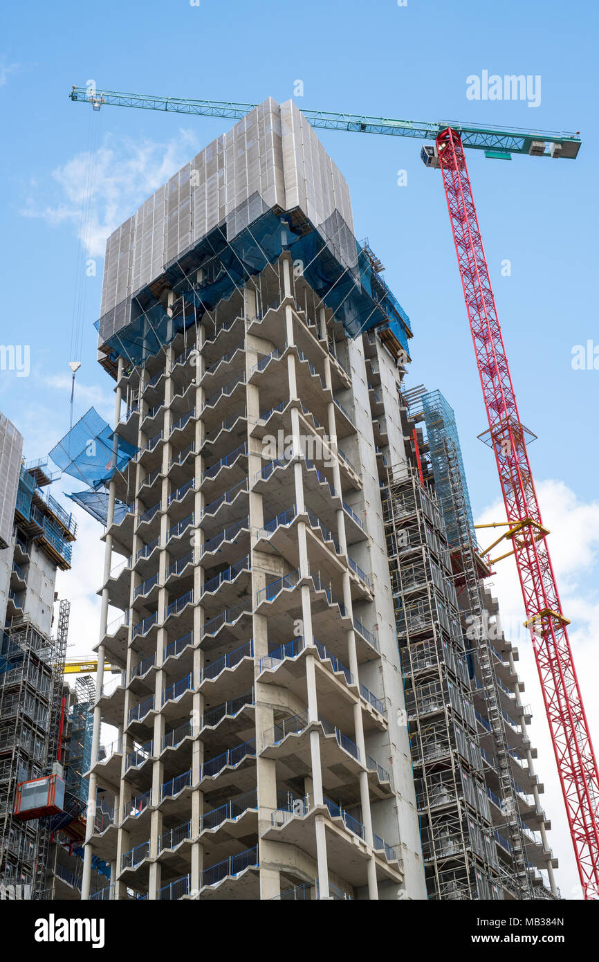 Büro Bau, Halbinsel von Greenwich, London, England Stockfoto
