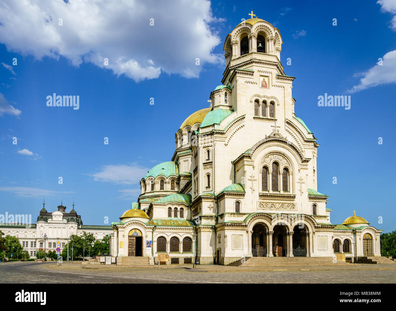 Die St. Alexander Nevsky Kathedrale in der bulgarischen Hauptstadt Sofia Stockfoto