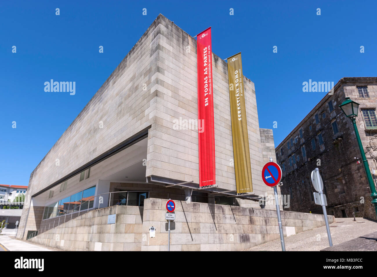 Galicien Contemporary Art Center Gebäude, Santiago de Compostela, Galicien, Spanien Stockfoto