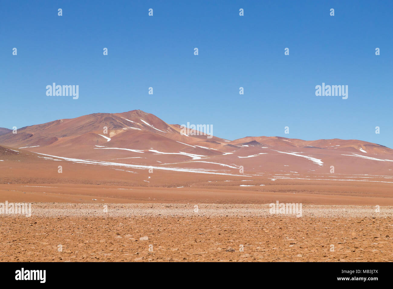 Bolivianischen Landschaft, Salvador Dali Desert View. Schöne Bolivien Stockfoto