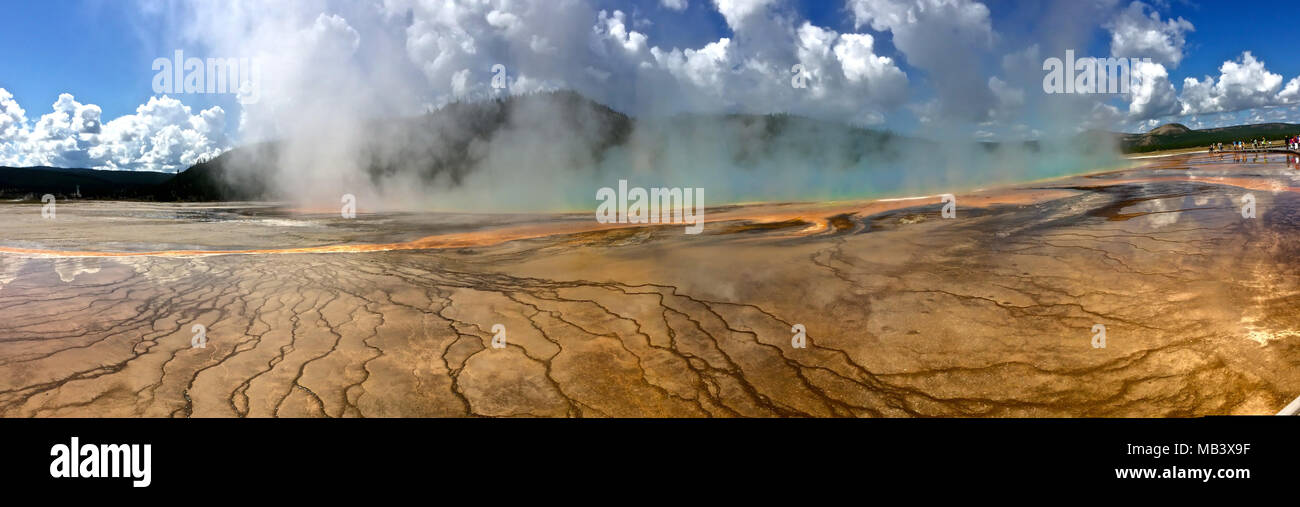 Heiße Quellen in Yellowstone Stockfoto