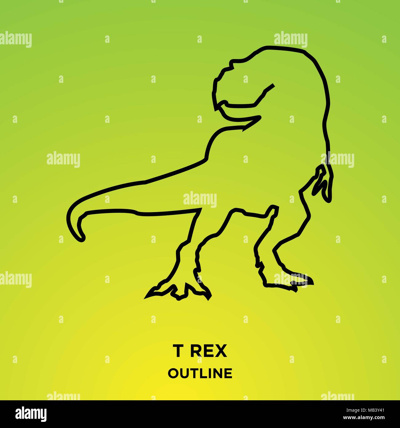 Ausmalbild tyrannosaurus rex -Fotos und -Bildmaterial in hoher