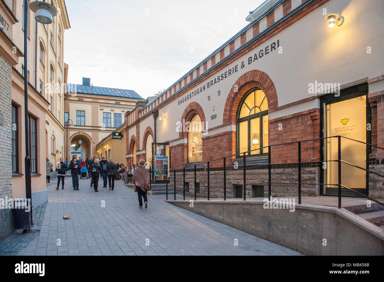 Kultur Nacht ist eine jährliche Veranstaltung am letzten Samstag im September, die verschiedene Aspekte der Kultur in Norrköping, Schweden Ausstellungen. Stockfoto