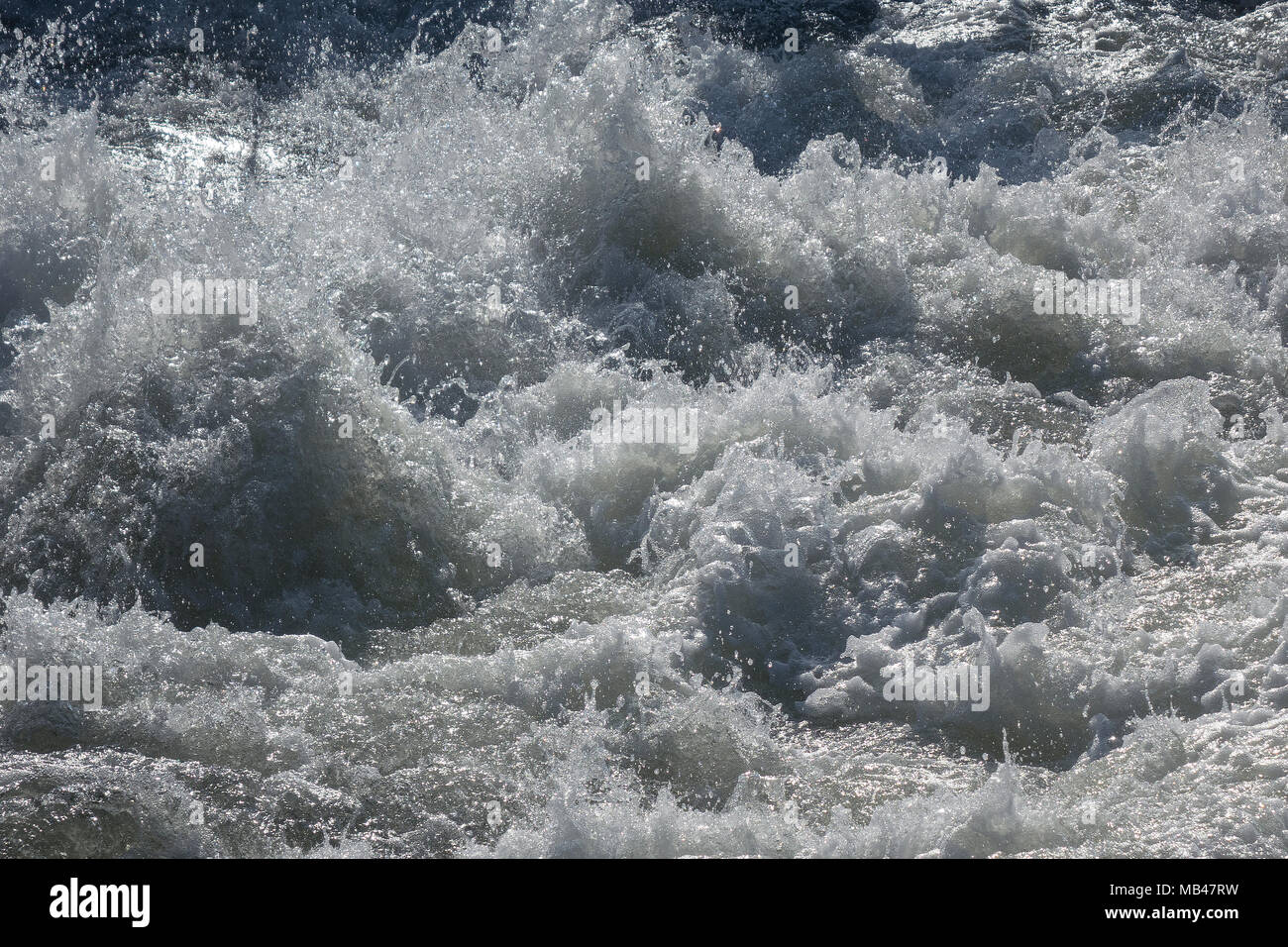 Turbulentem Wasser Stockfoto