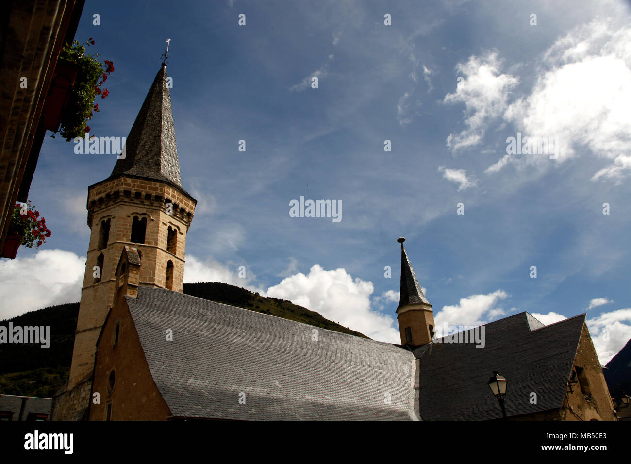 Sant Miqueu de Vielha Kirche, Vielha, Aran Stockfoto