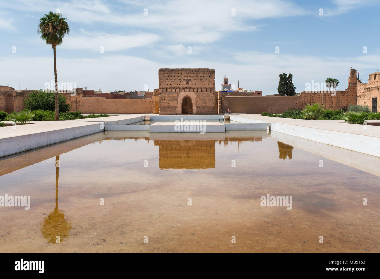 El-Badi-Palast, Marrakesch, Marokko Stockfoto