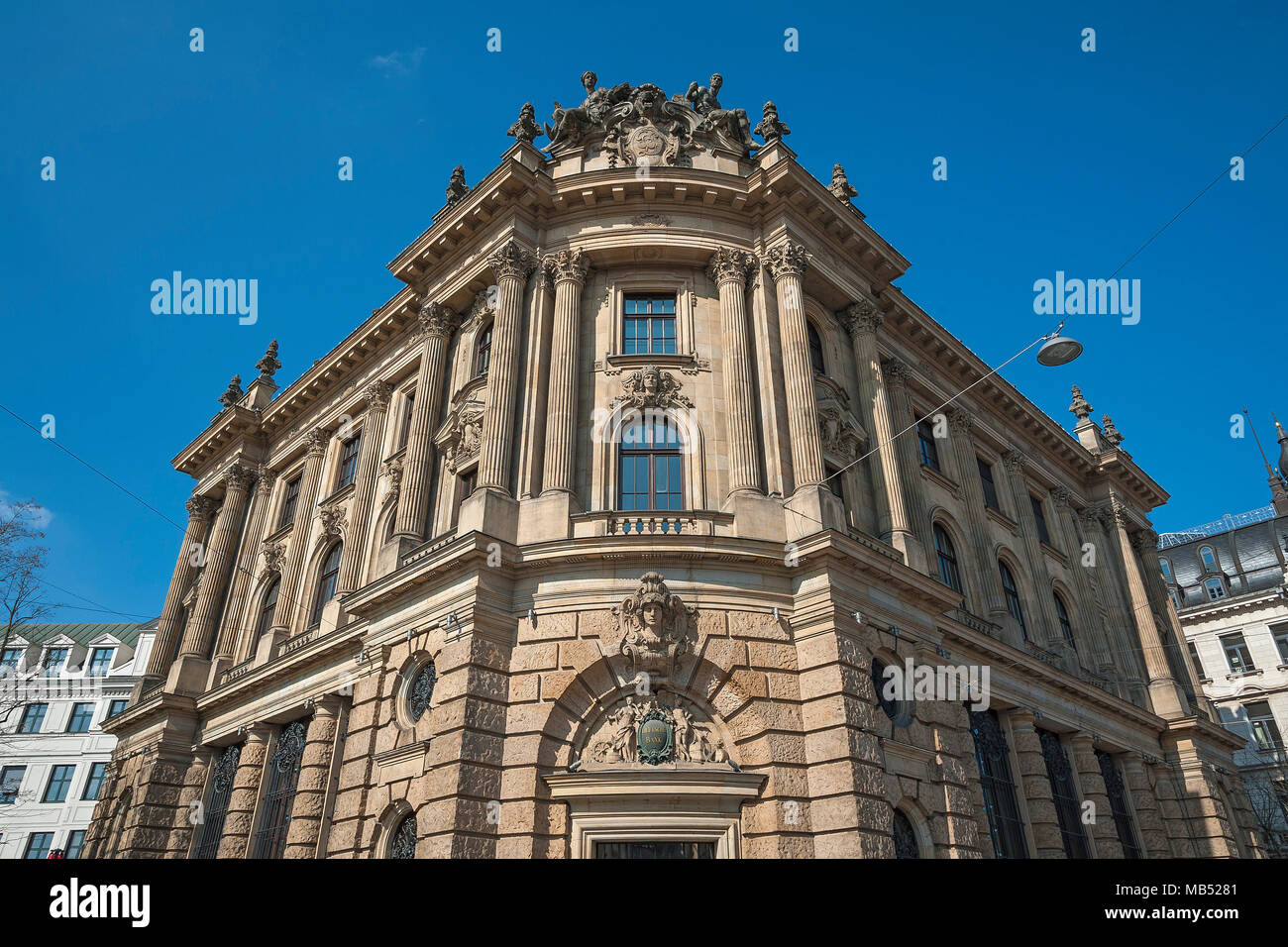 Alte Börse aus der Gründerzeit, Lenbachplatz, München, Bayern, Deutschland Stockfoto