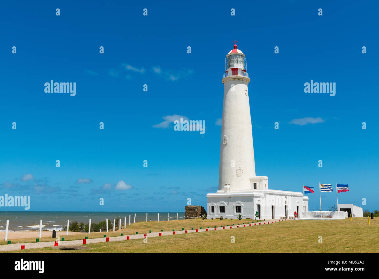 Leuchtturm von La Paloma, Cabo Santa Maria in der Provinz Rocha, Uruguay Stockfoto